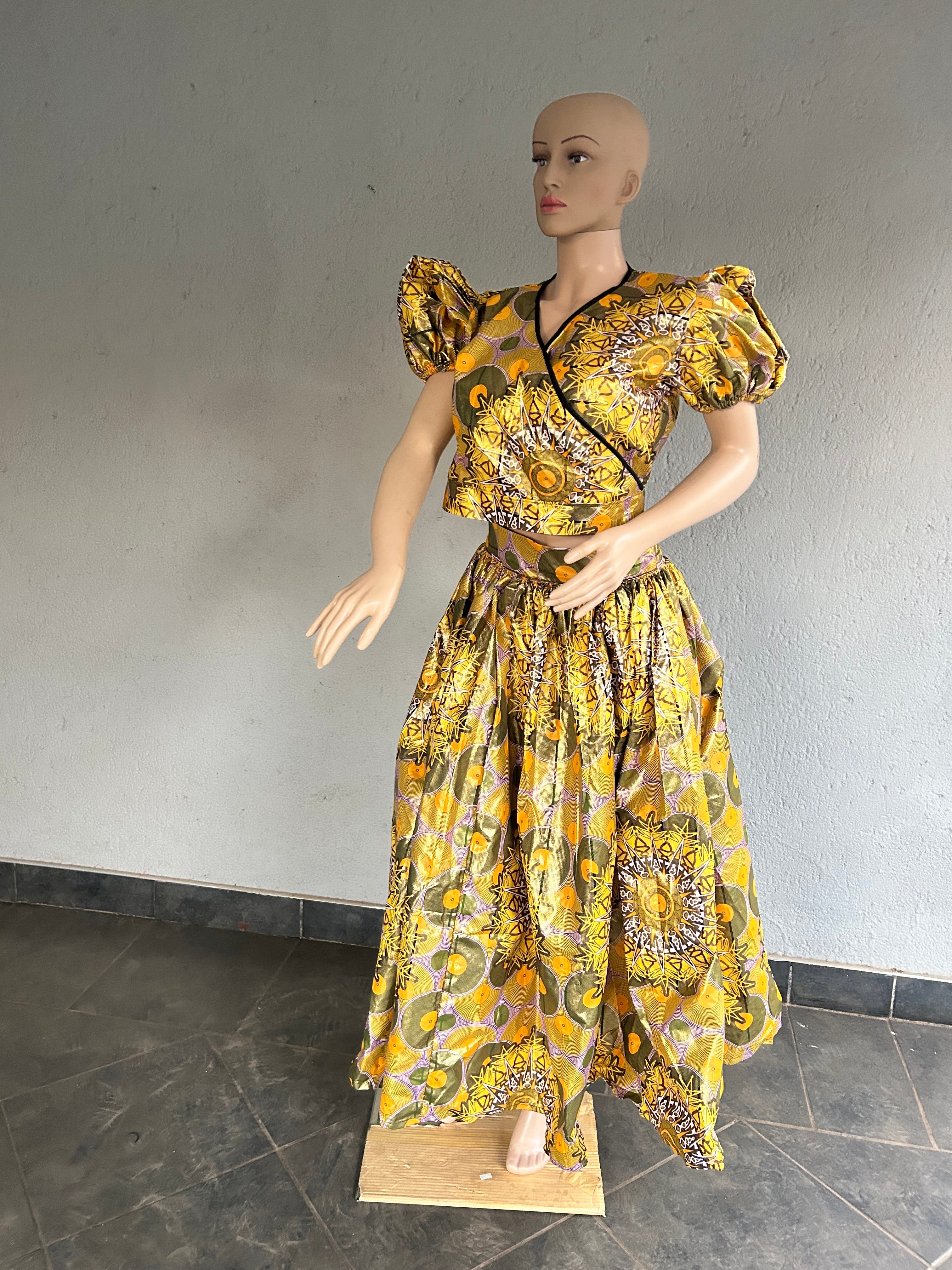 Womens Gold 2 Piece