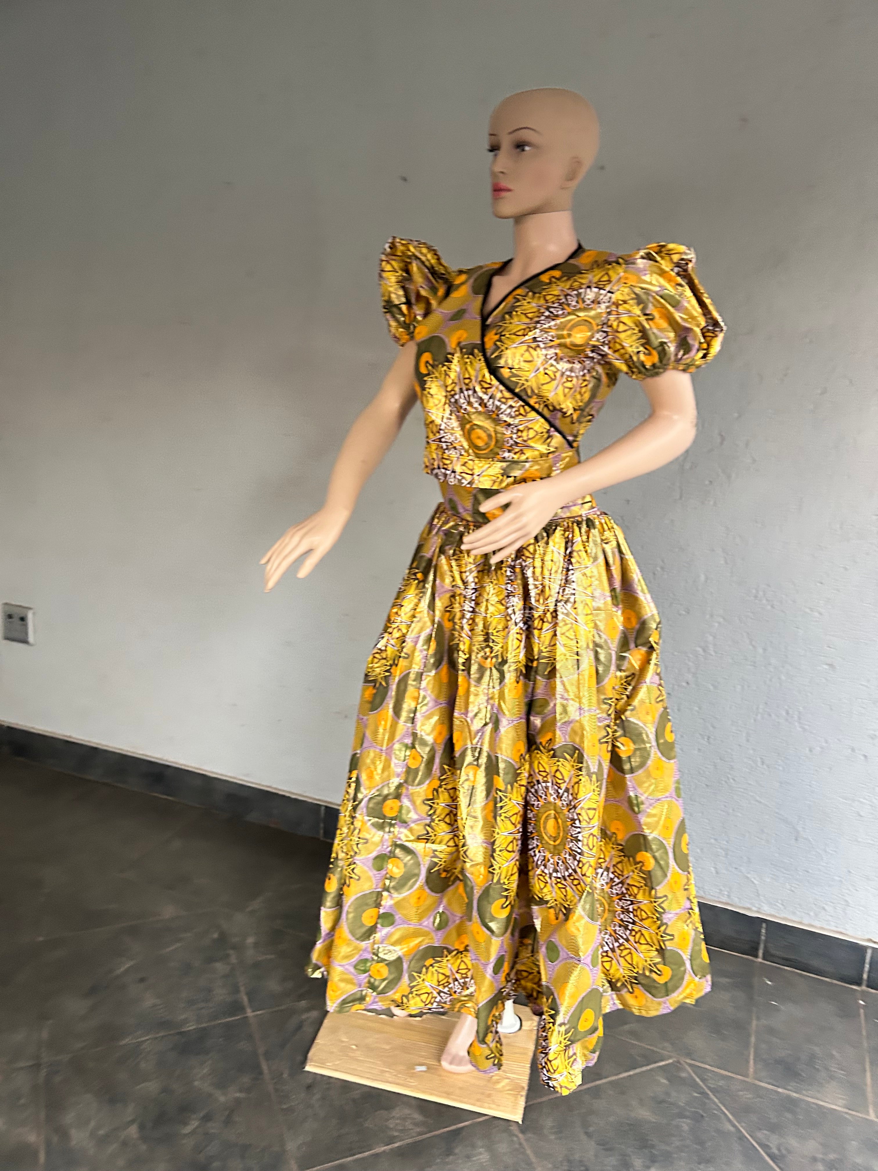 Womens Gold 2 Piece