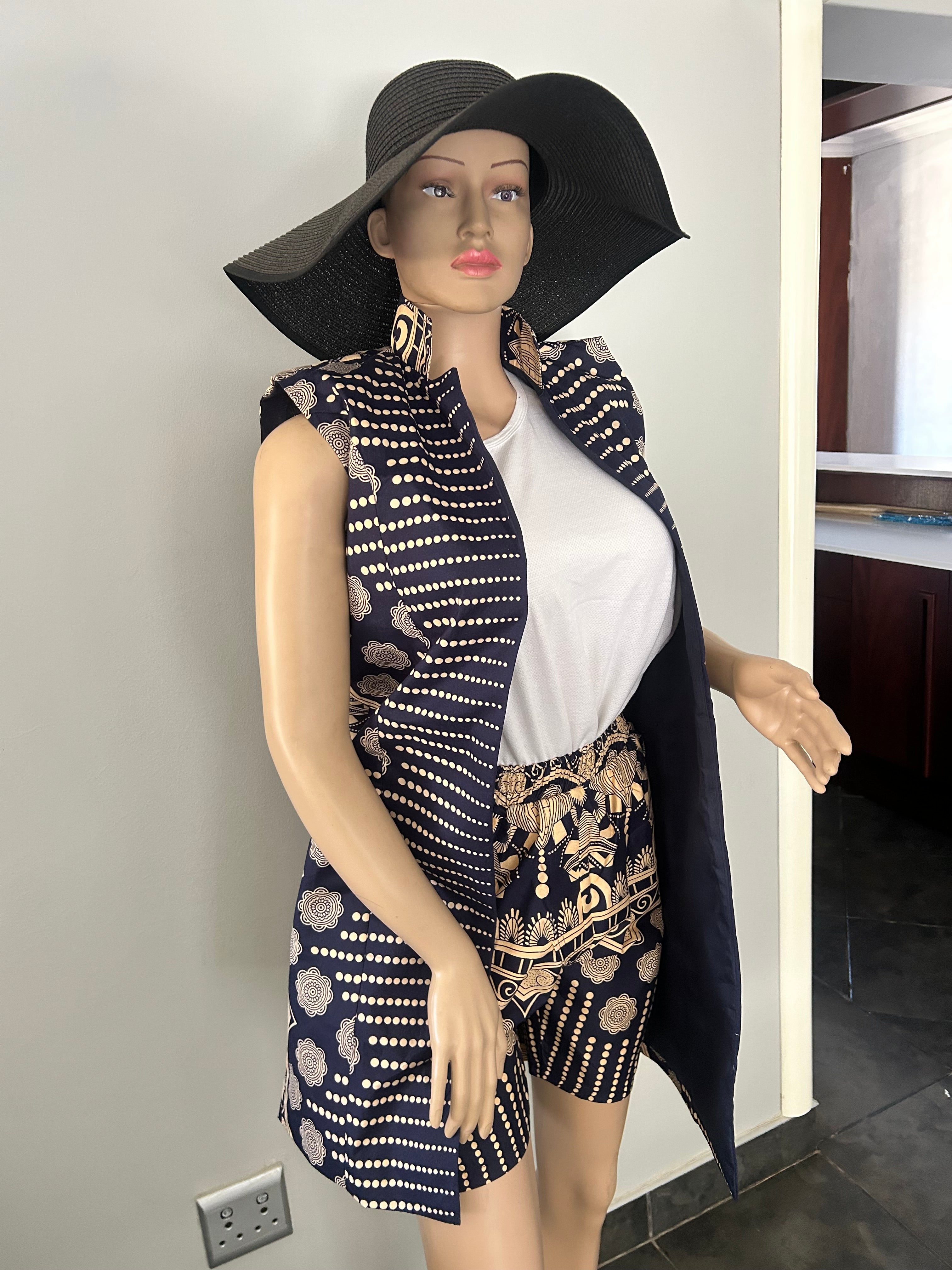 Women’s Kimono Short Blue Suit