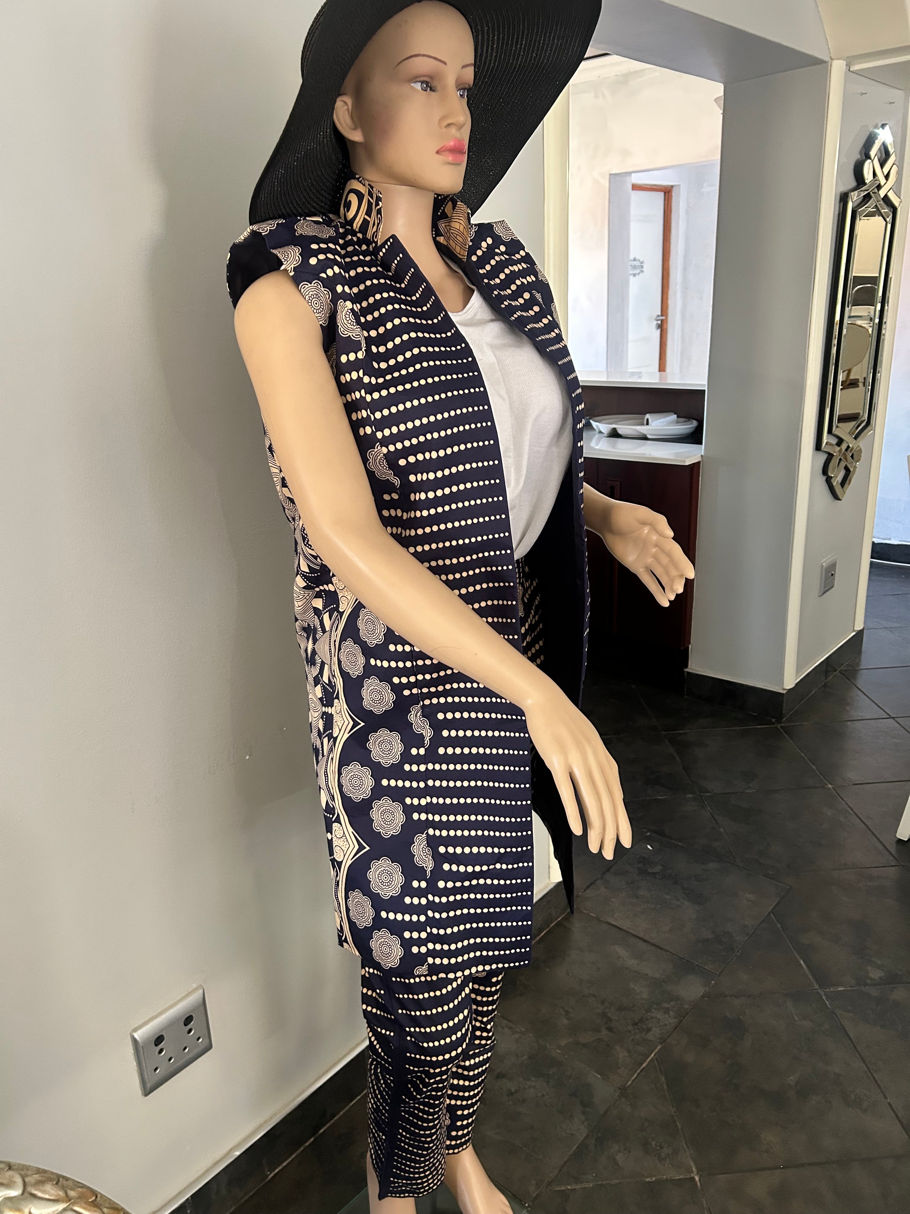 Womens Kimono Blue Suit