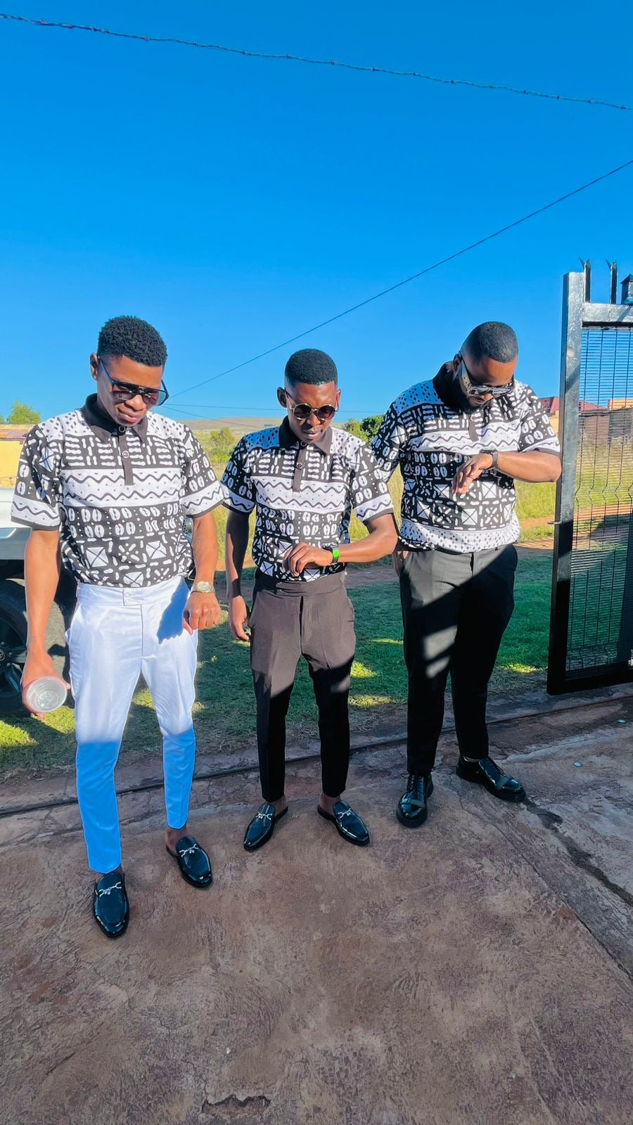 Men's White & Black T-Shirts
