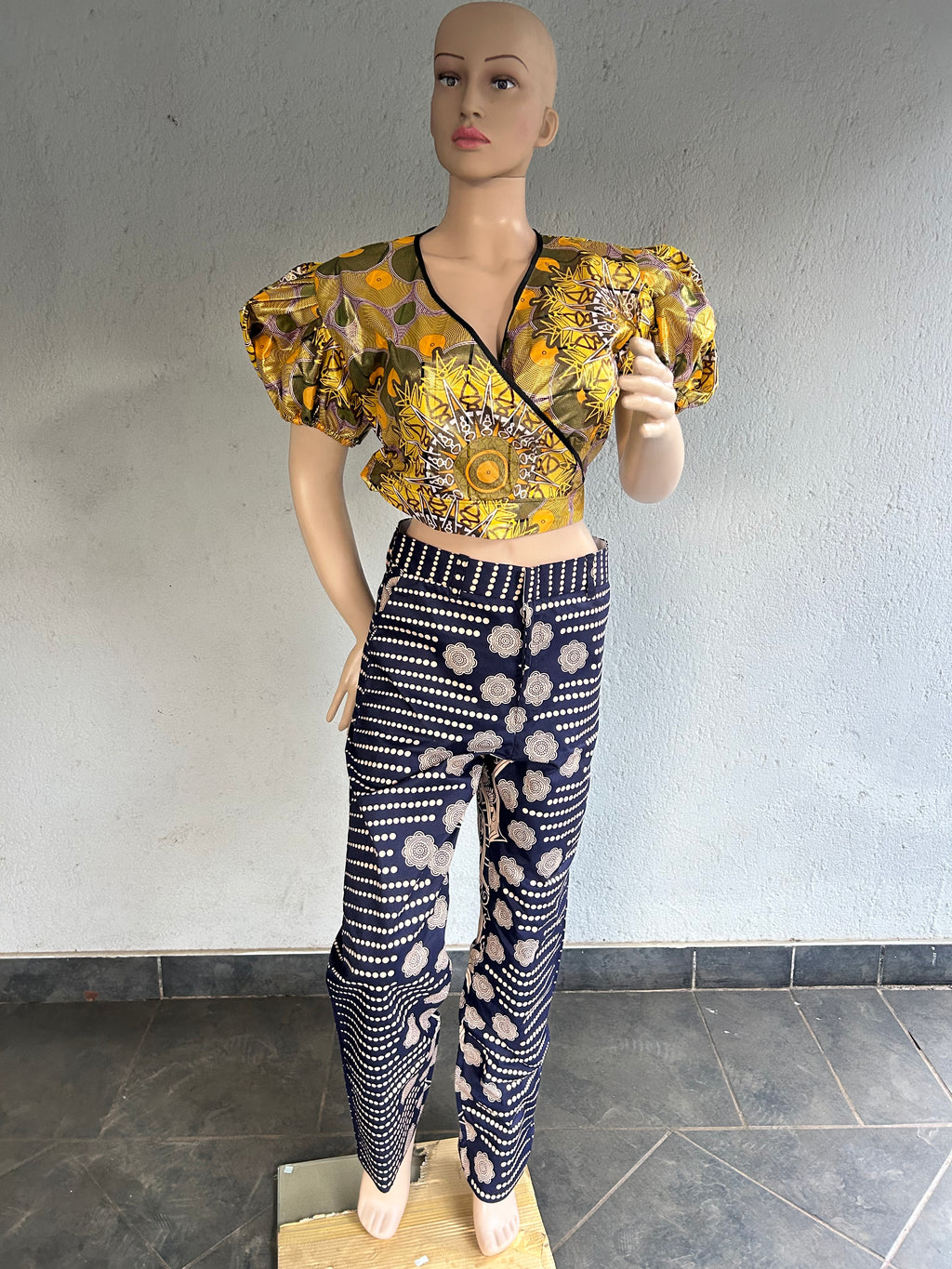 Blue Khaki Womens trouser