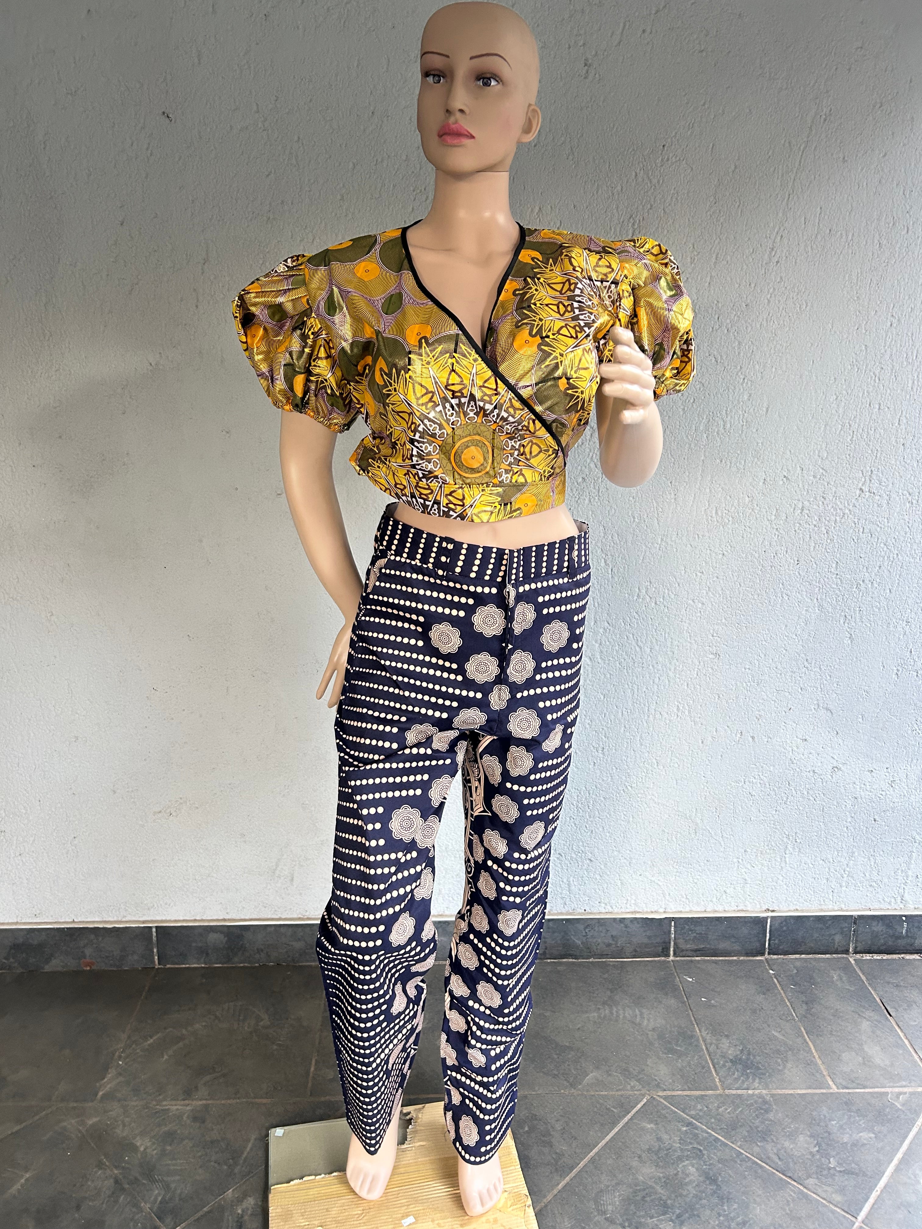 Blue Khaki Womens trouser