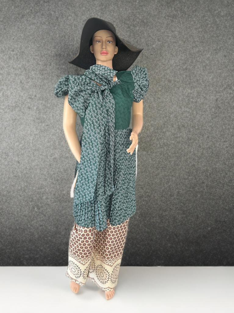 Womens Green Butterfly Dress