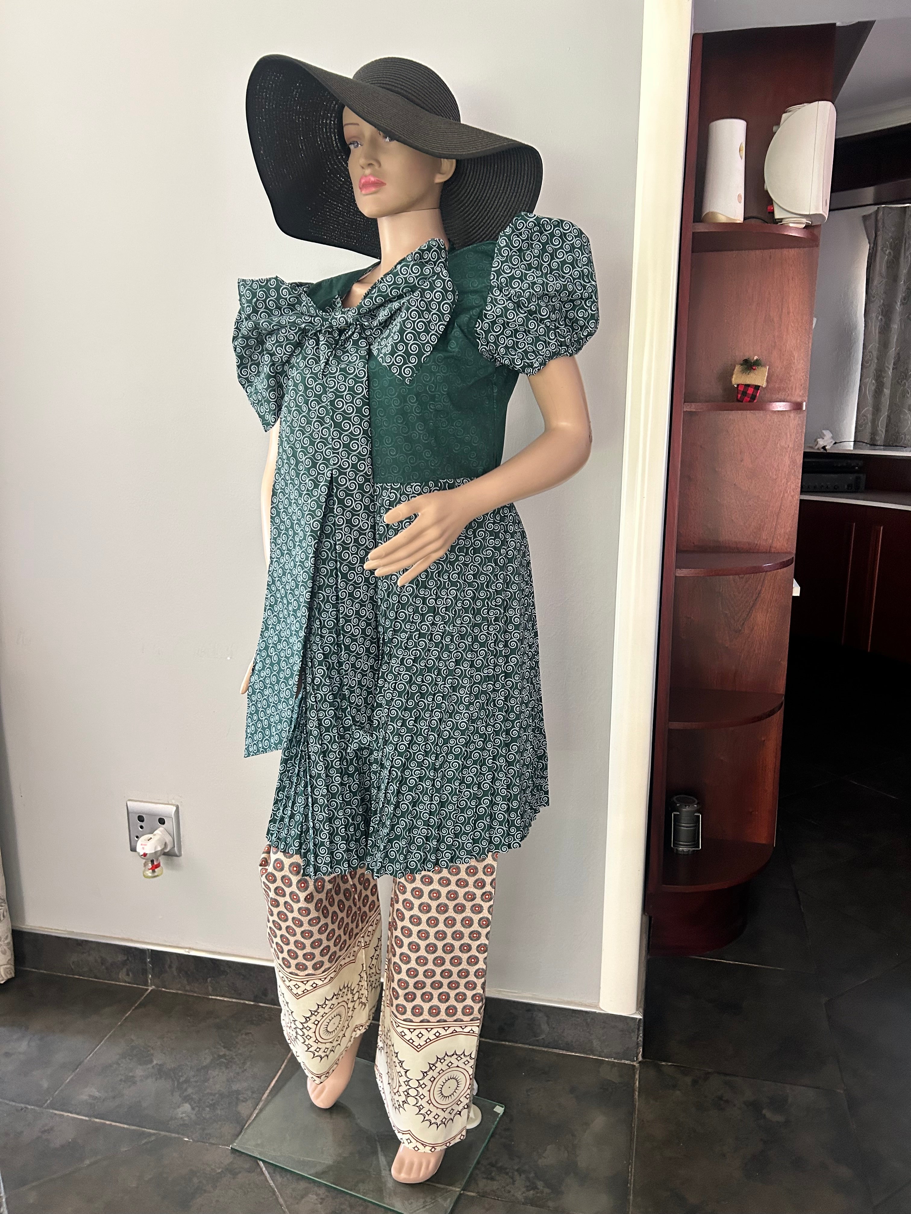 Womens Green Butterfly Dress