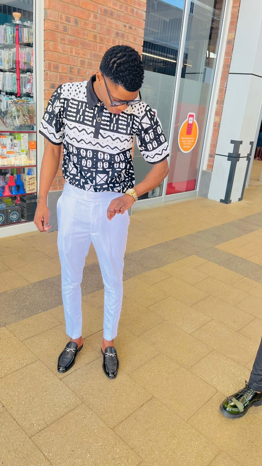 Men's White & Black T-Shirts