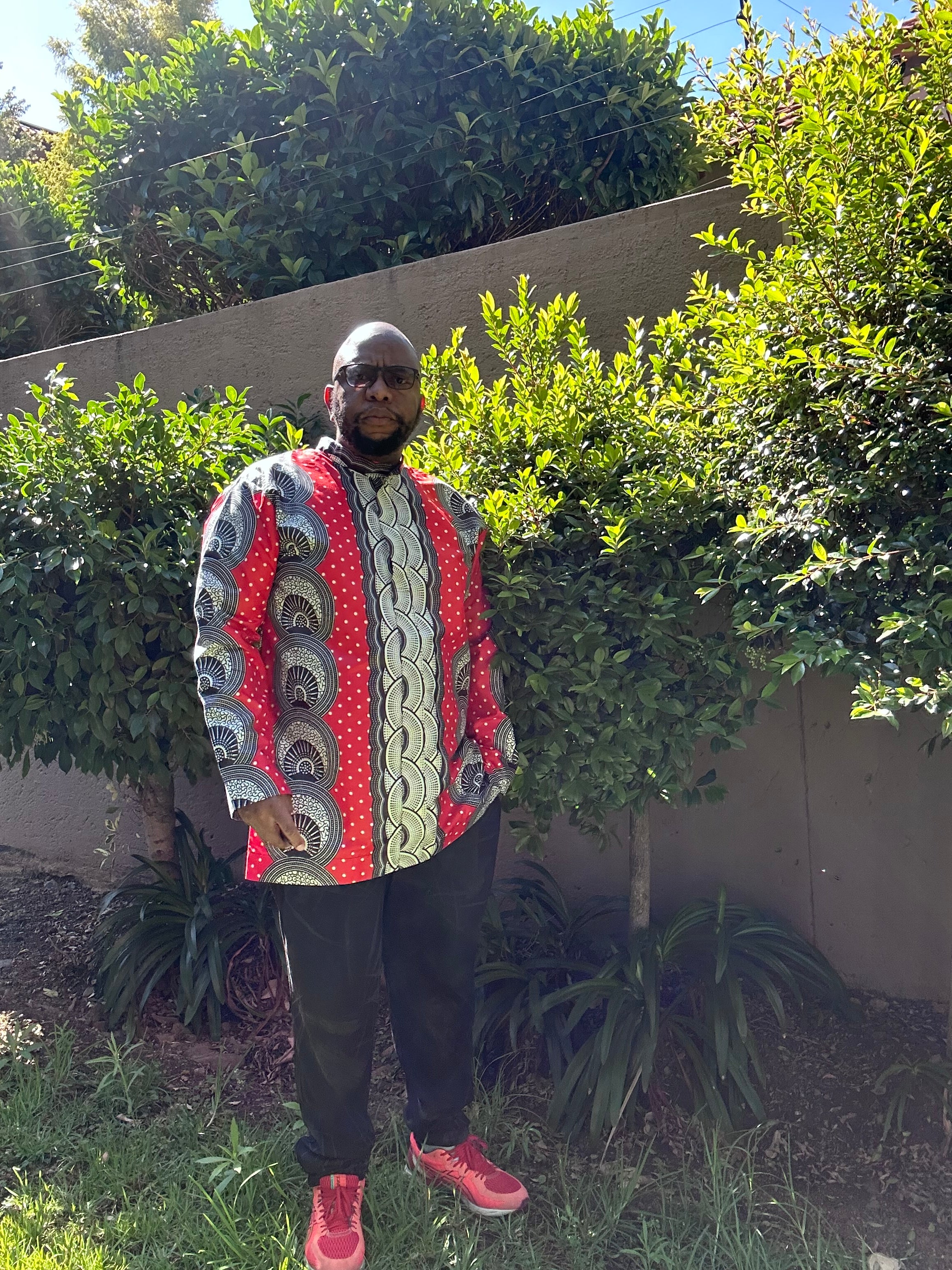 Men's Red & Black Shirt