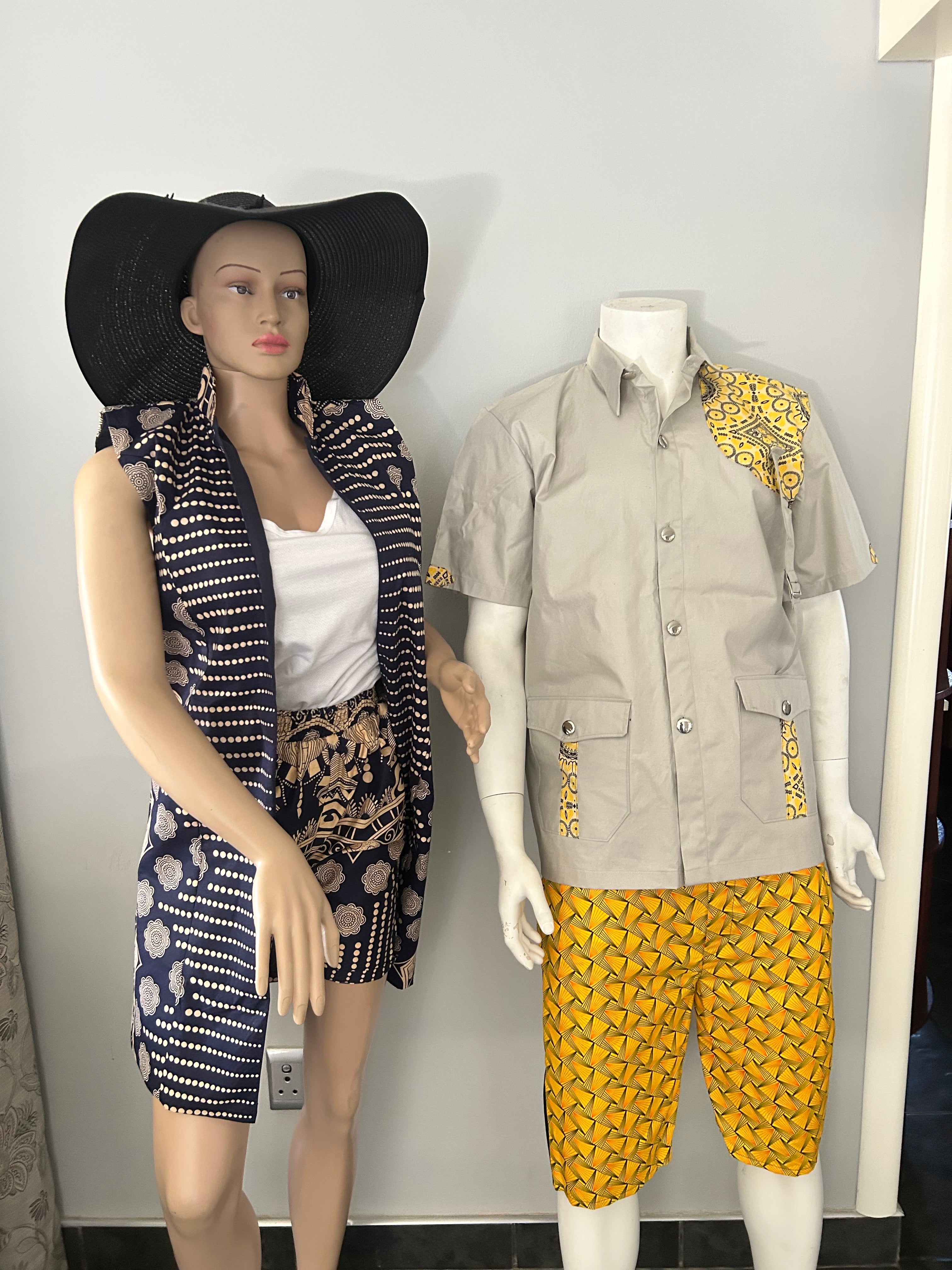 Women’s Kimono Short Blue Suit