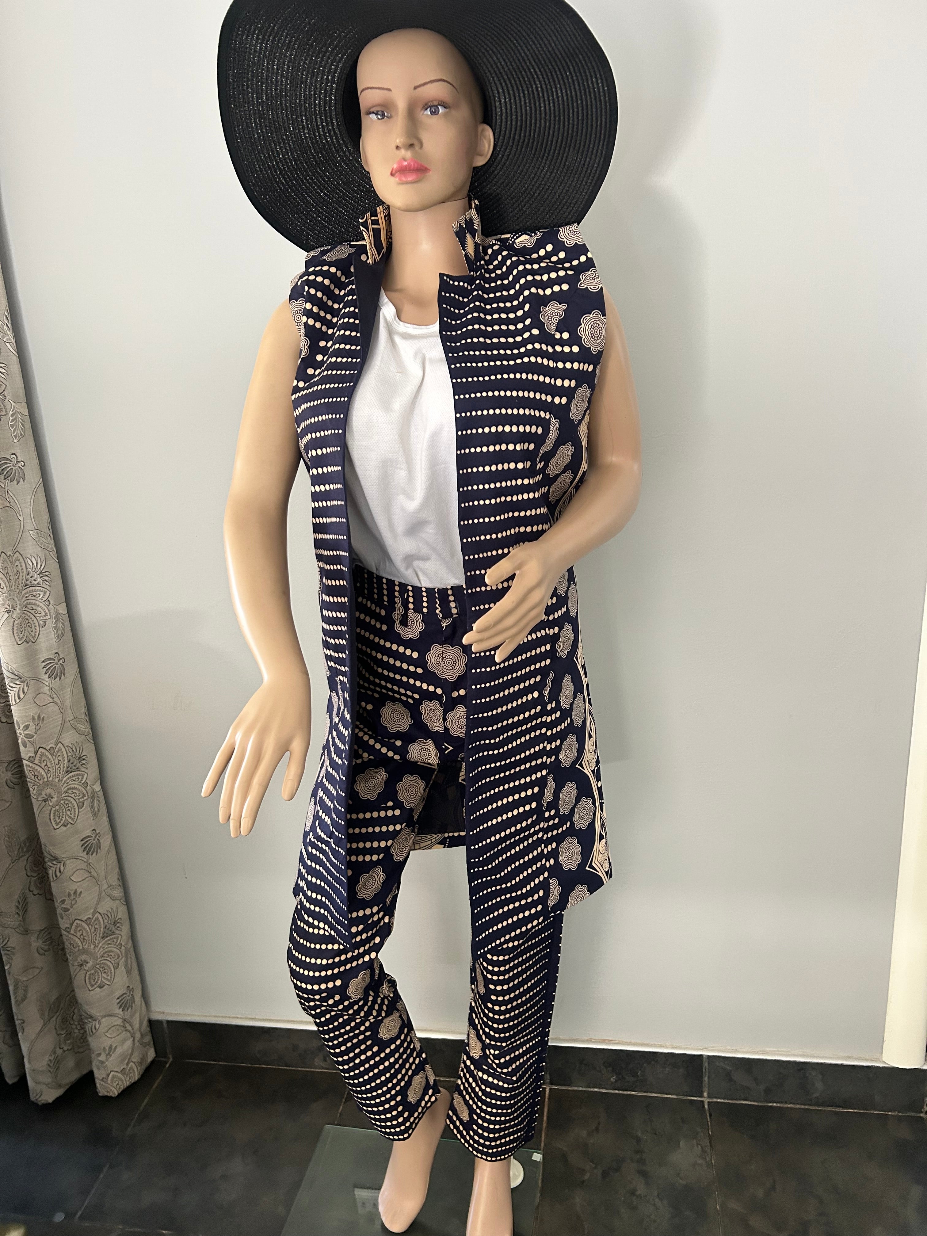 Womens Kimono Blue Suit