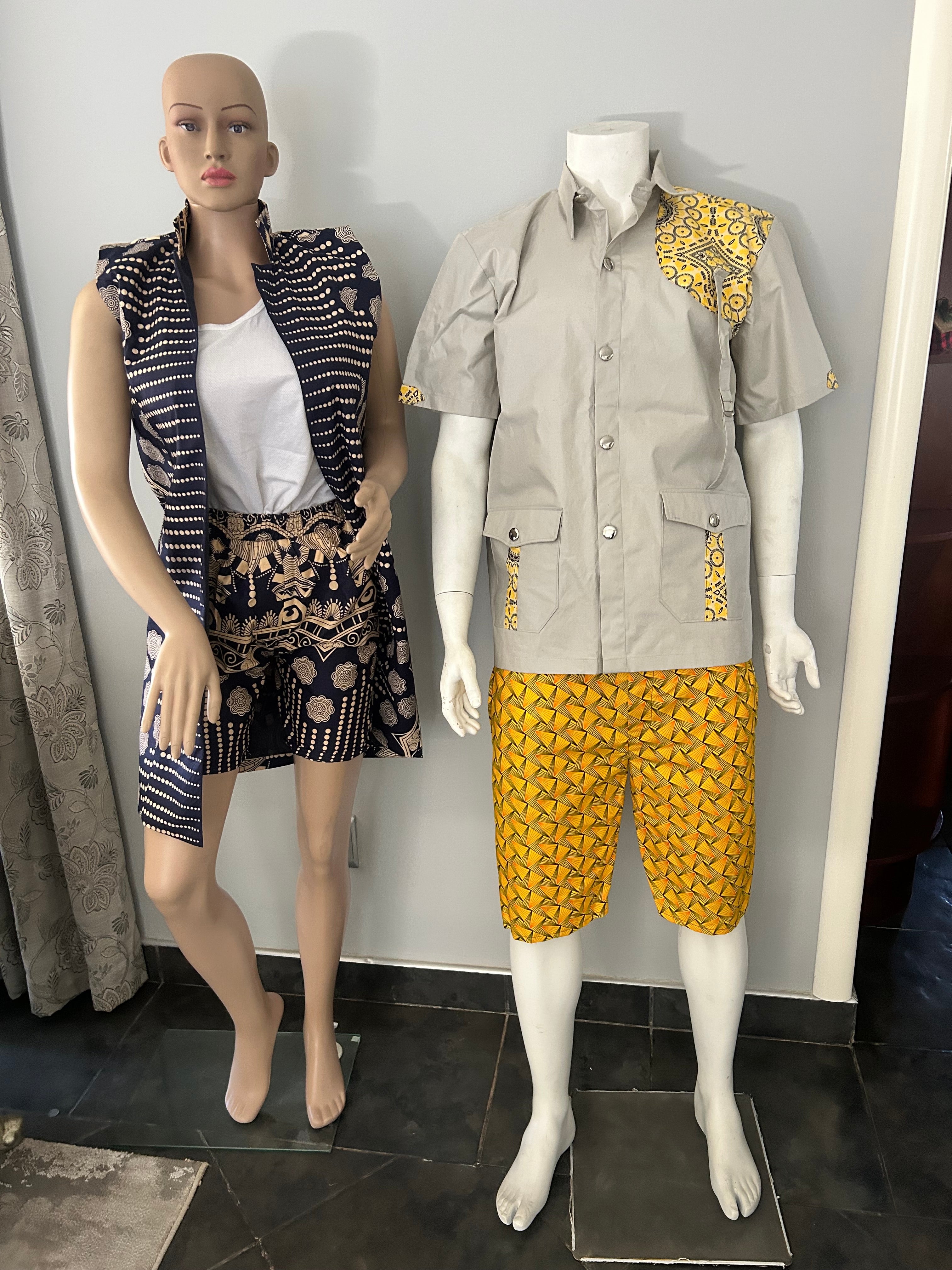 Women’s Kimono Short Blue Suit