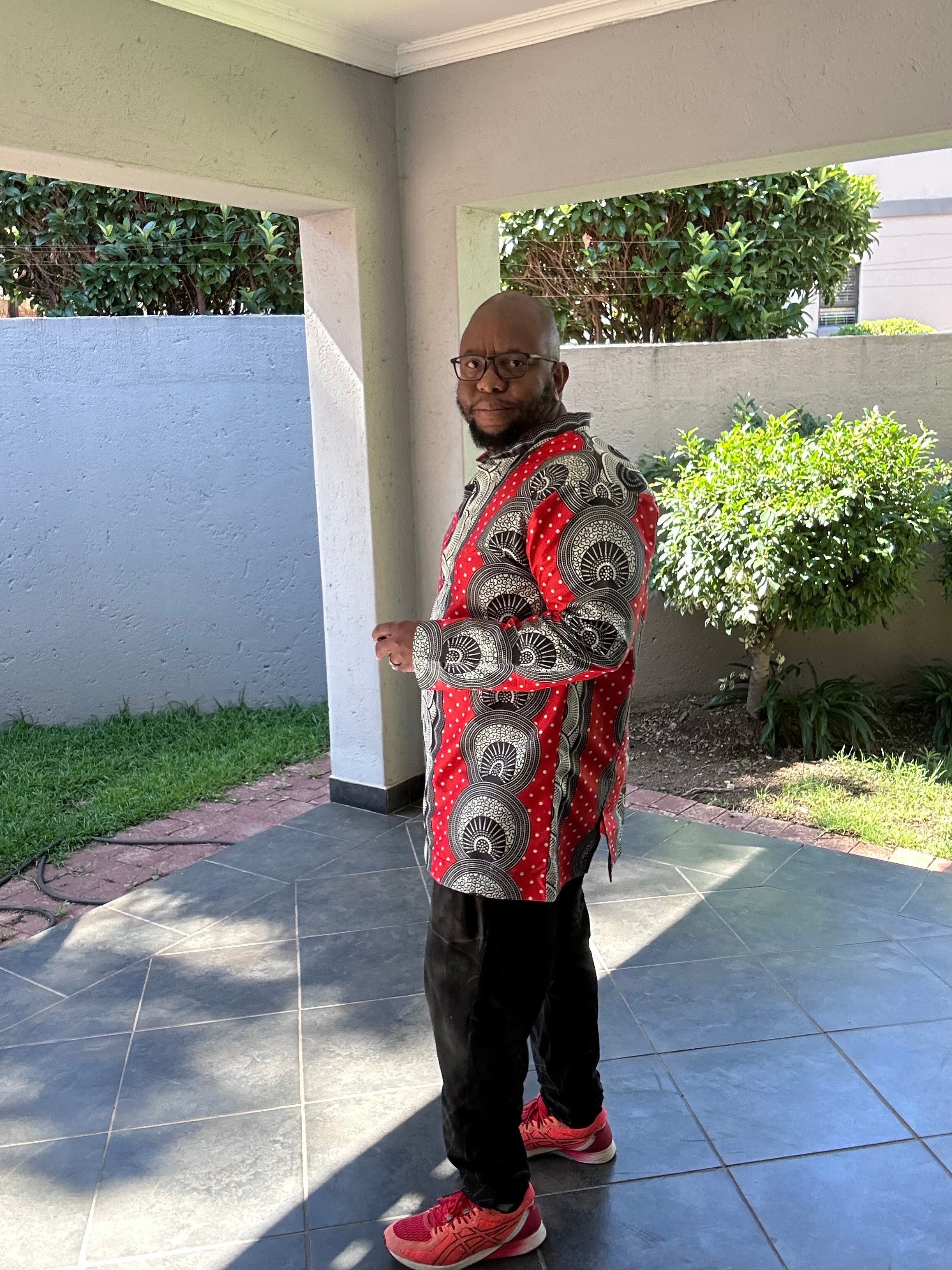 Men's Red & Black Shirt