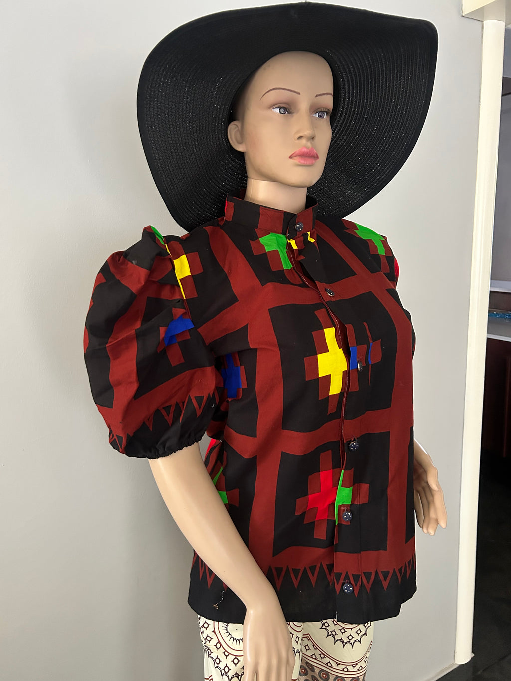 Black & Brown Blouse