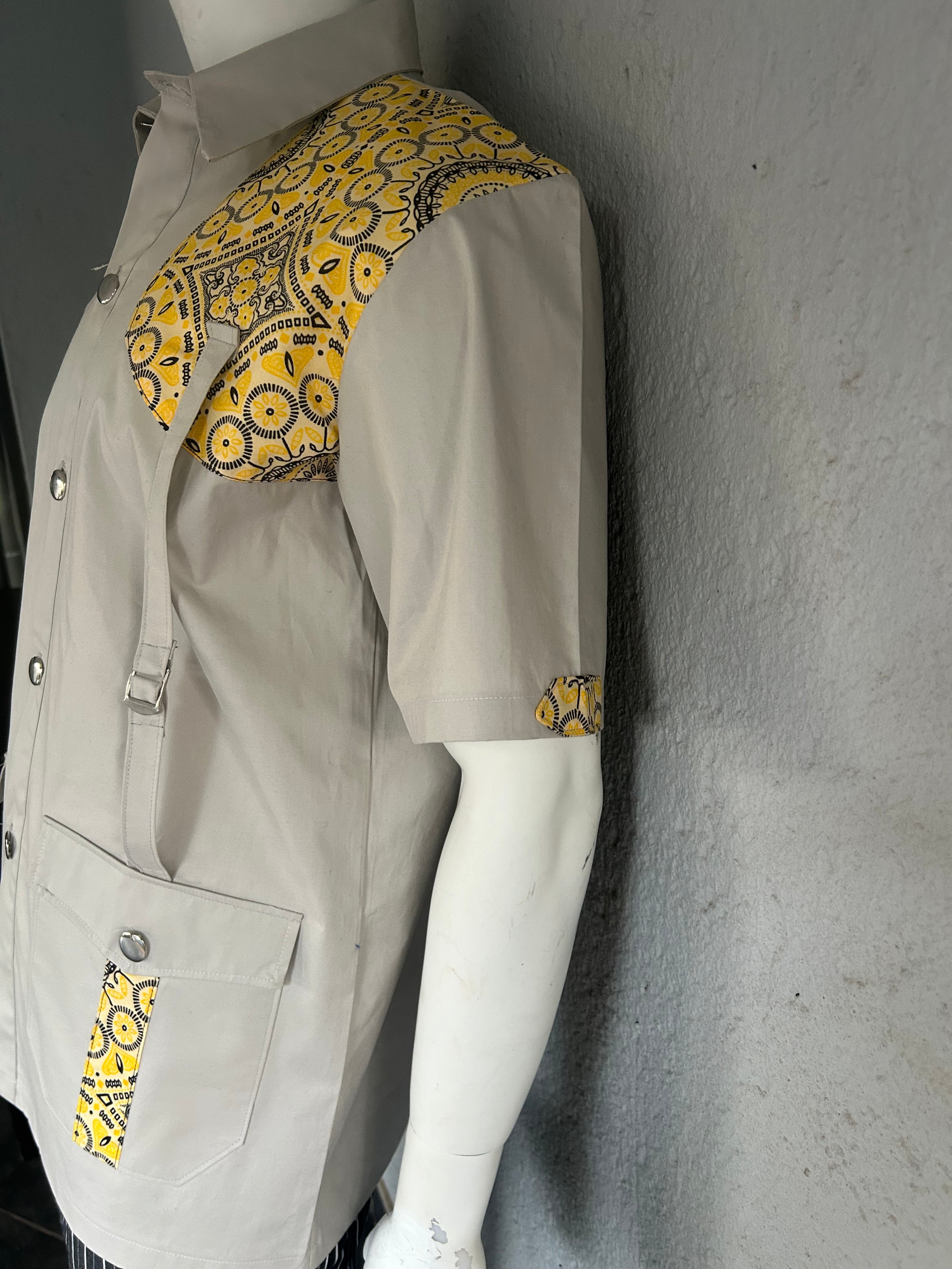 Men Khaki Safari Suit