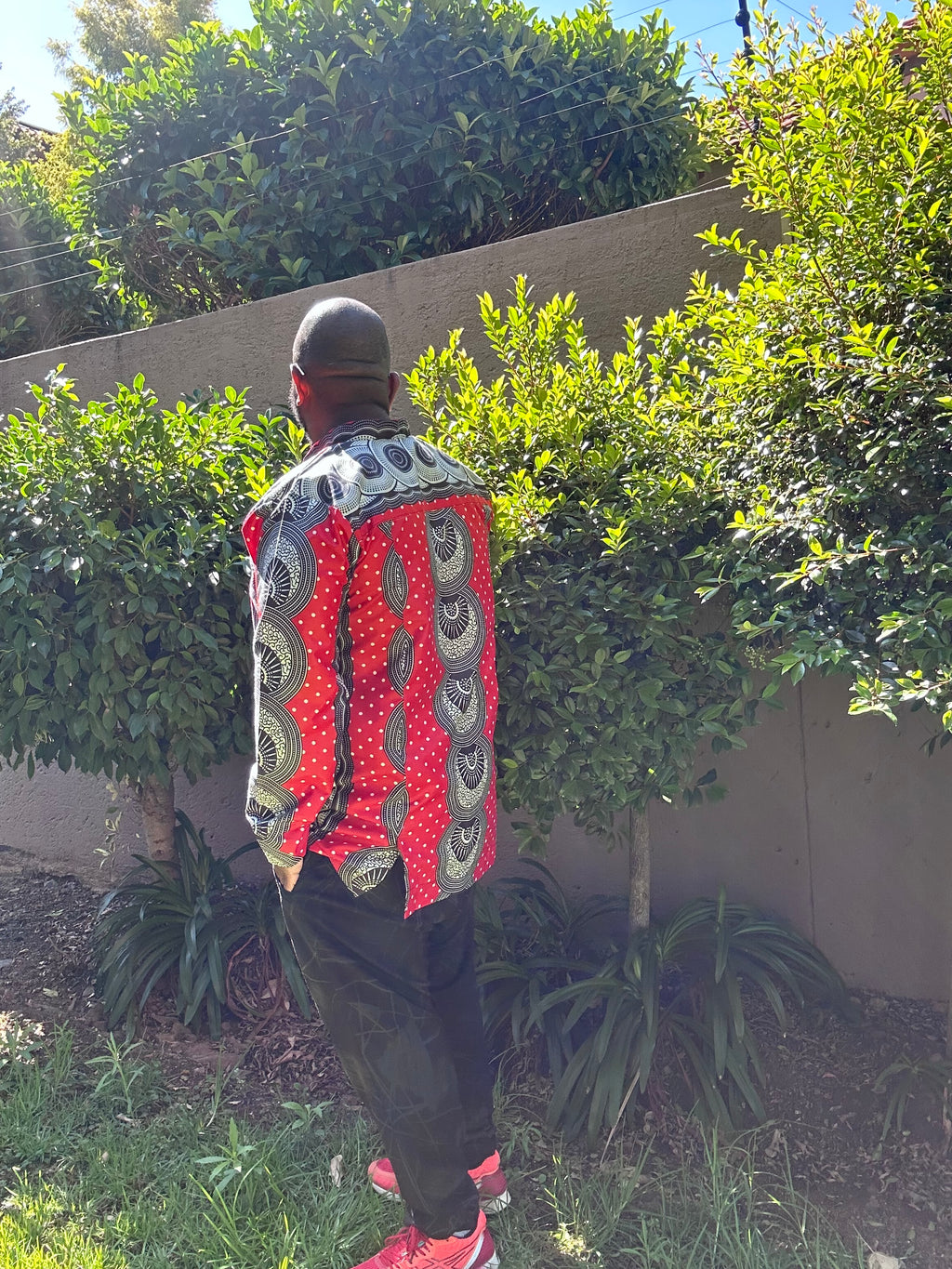 Men's Red & Black Shirt