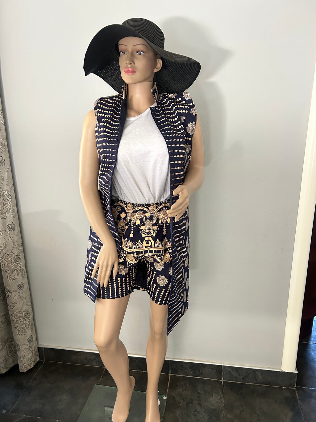 Women’s Kimono Short Blue Suit