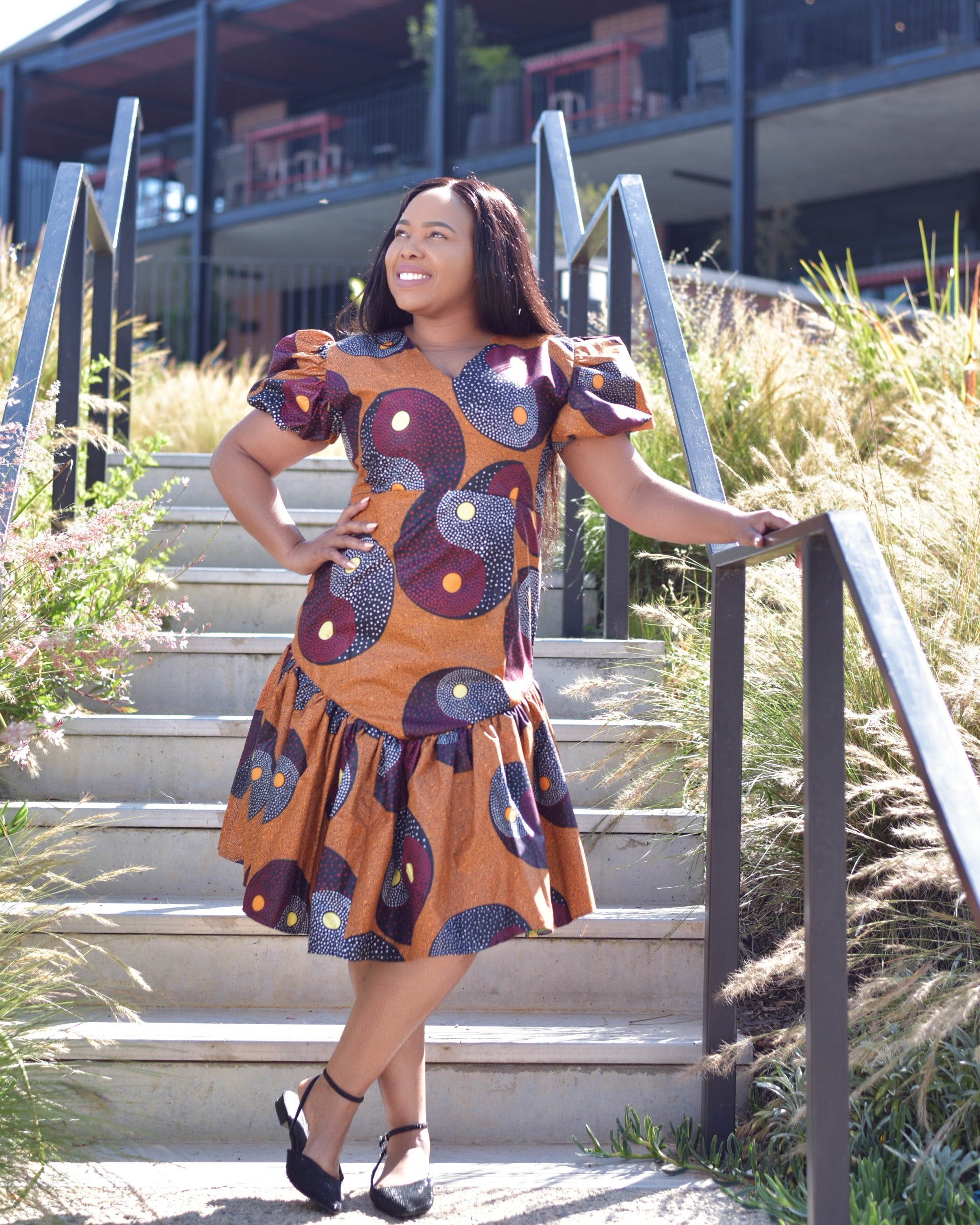 Brown Midi Dress
